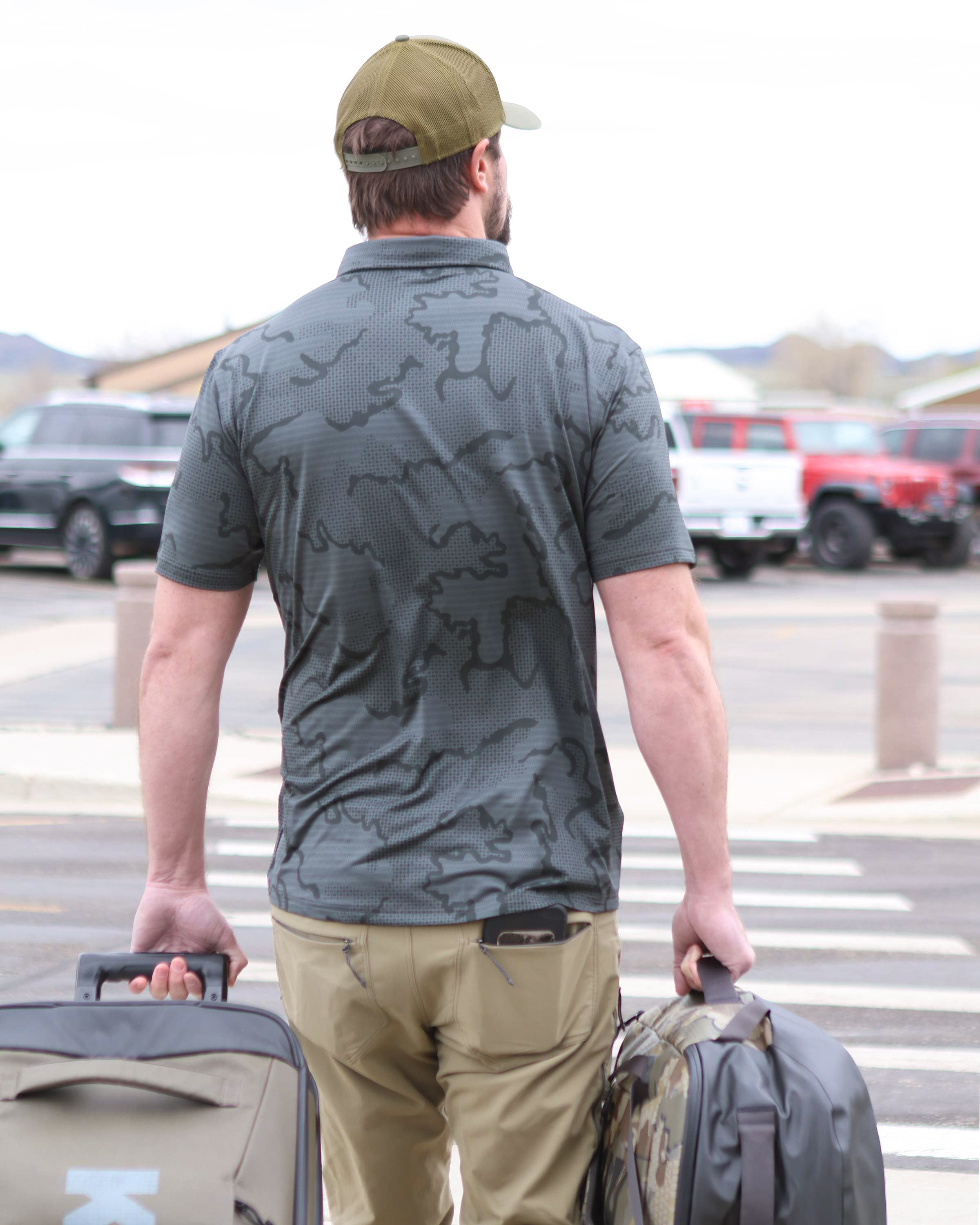KUIU Performance Polo | Heather Resin - Image 3